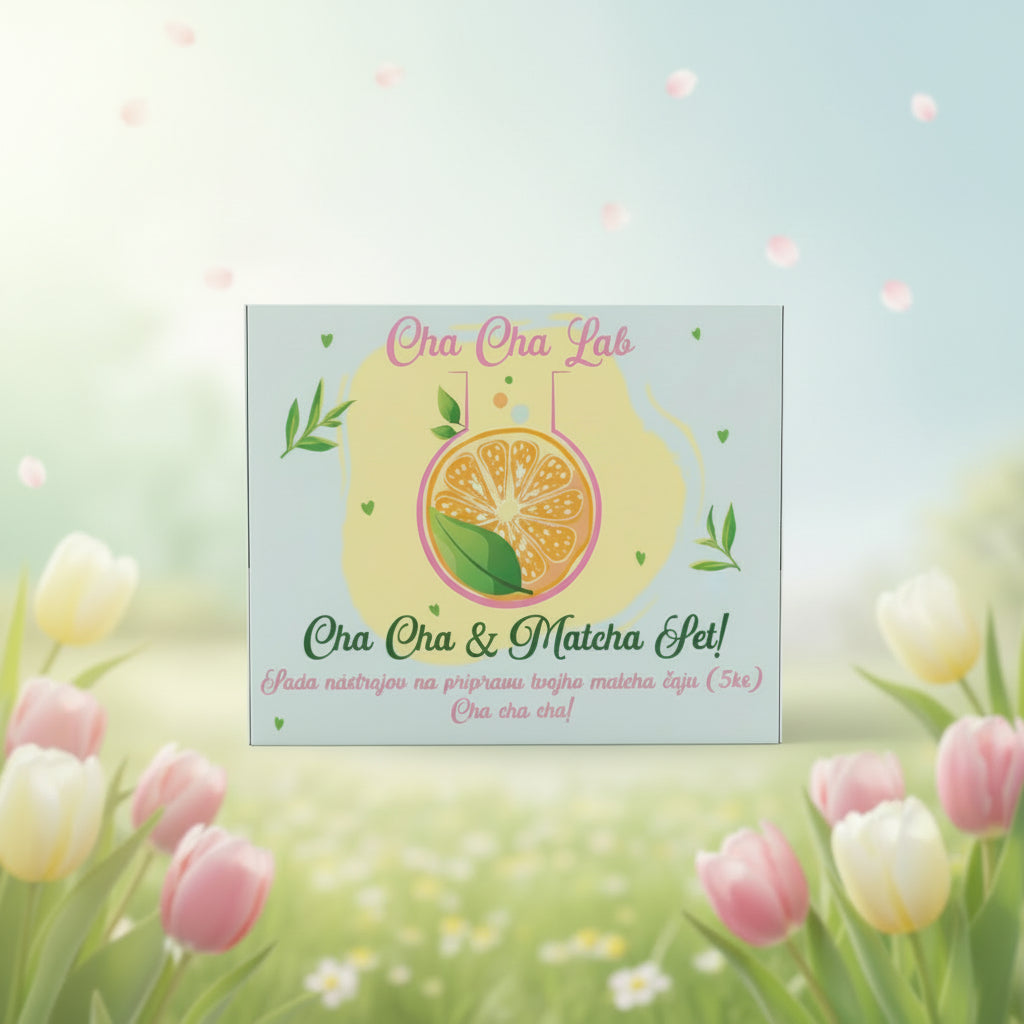 ChaChaLab - Set nástrojov na prípravu matcha čaju (5ks) - Mint Green (Chawan / miska 500 ml)