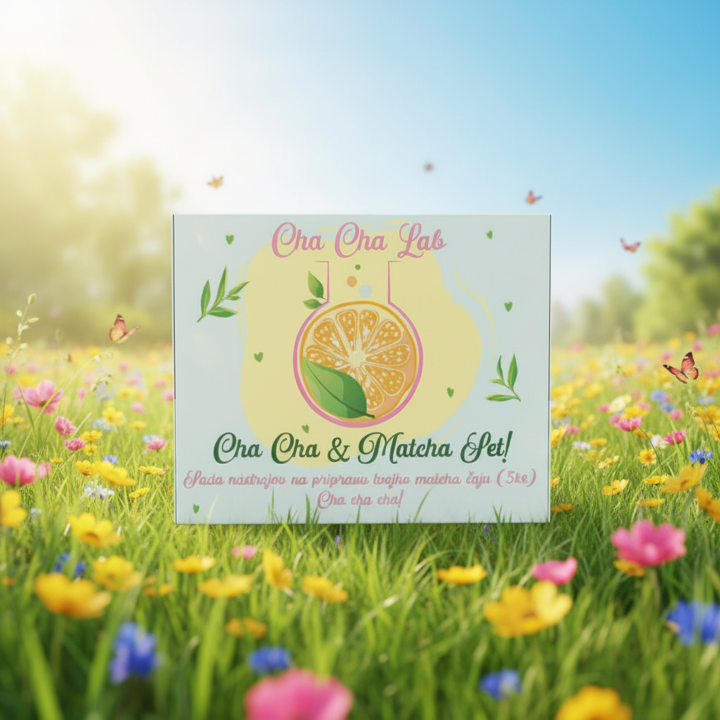 ChaChaLab - Set nástrojov na prípravu matcha čaju (5ks) - Mint Green (Chawan / miska 500 ml)