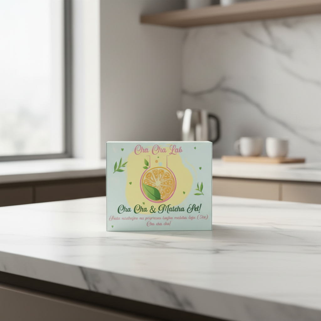 ChaChaLab - Set nástrojov na prípravu matcha čaju (5ks) - Mint Green (Chawan / miska 500 ml)