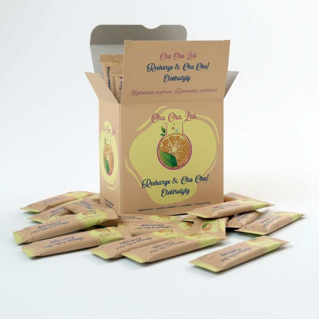 ChaChaLab - Elektrolyty pomaranč (120 g) – iontový nápoj v prášku (30 x 4 g)