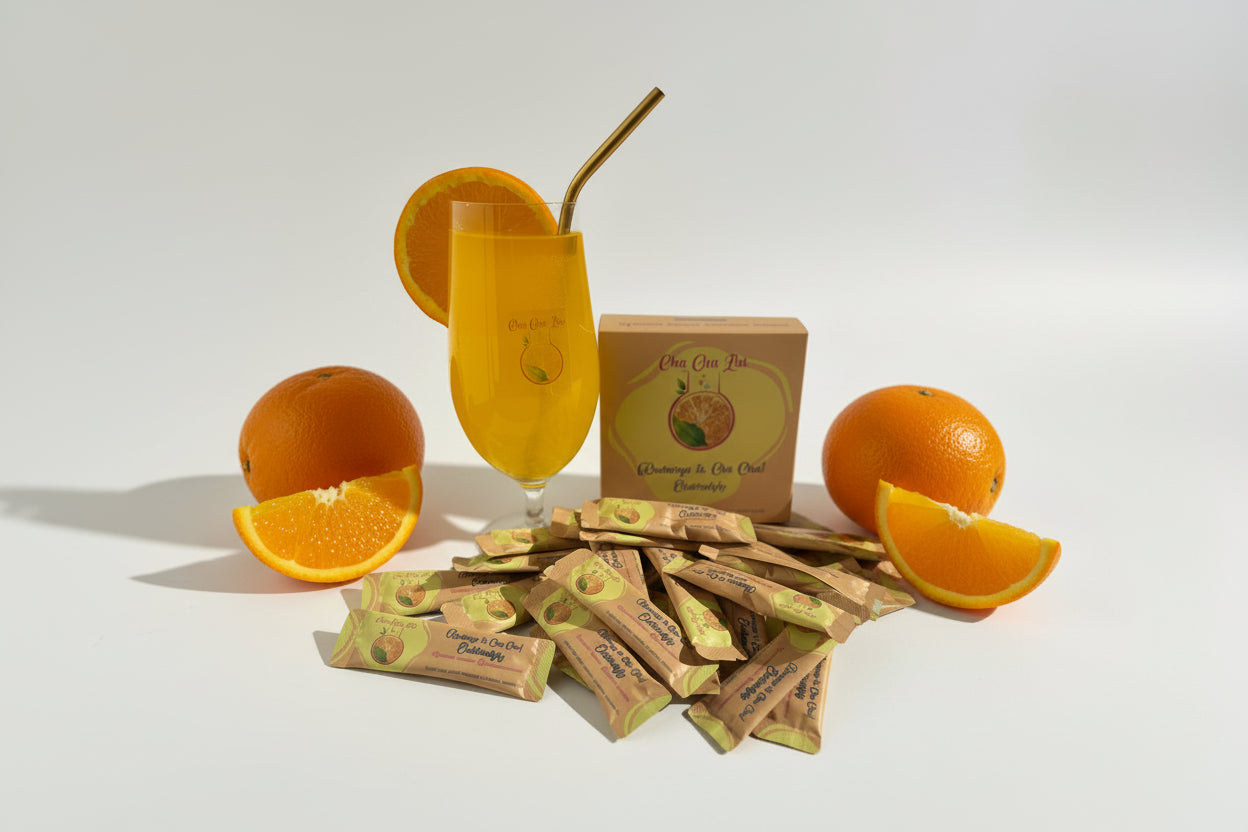 ChaChaLab - Elektrolyty pomaranč (120 g) – iontový nápoj v prášku (30 x 4 g)