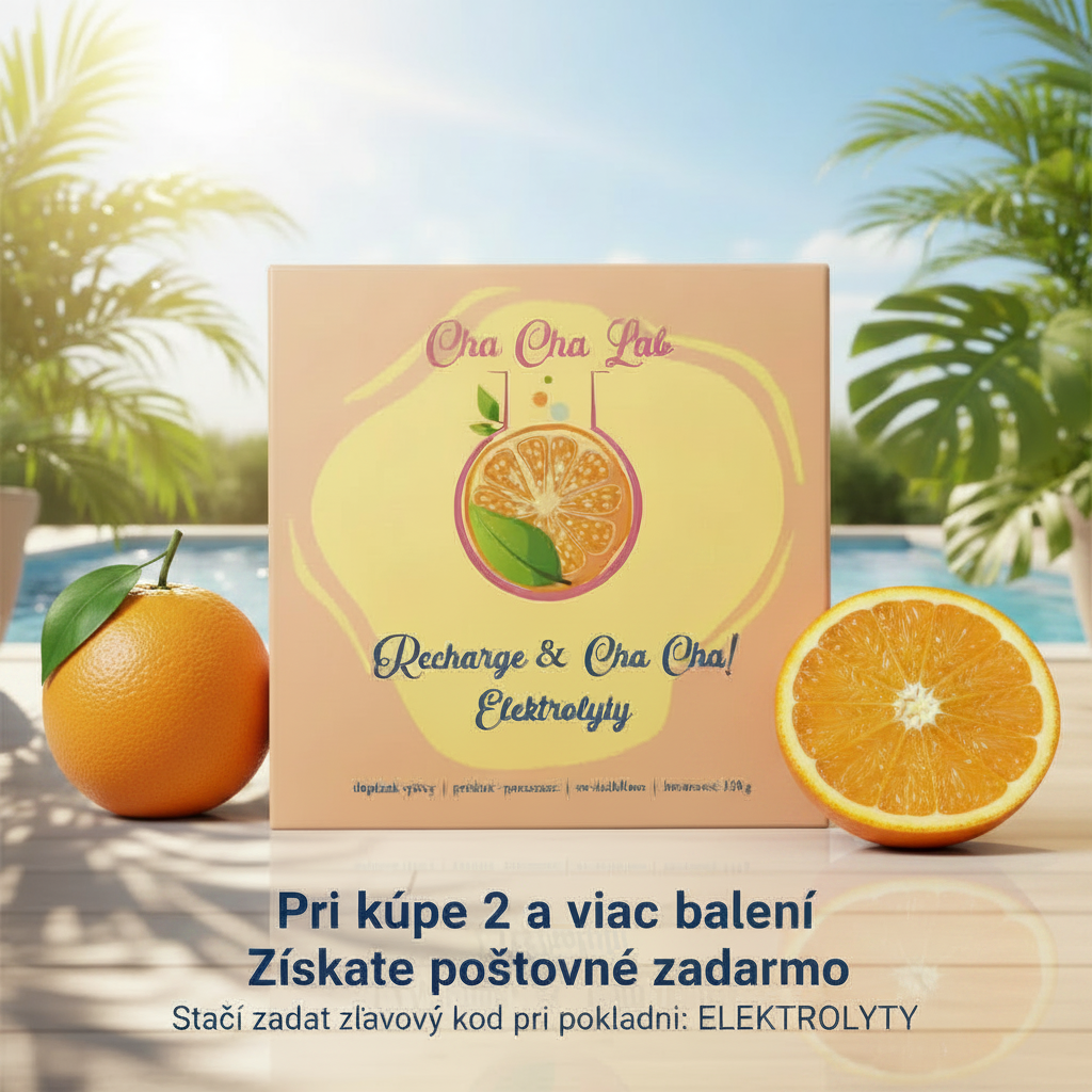 ChaChaLab - Elektrolyty pomaranč (120 g) – iontový nápoj v prášku (30 x 4 g)