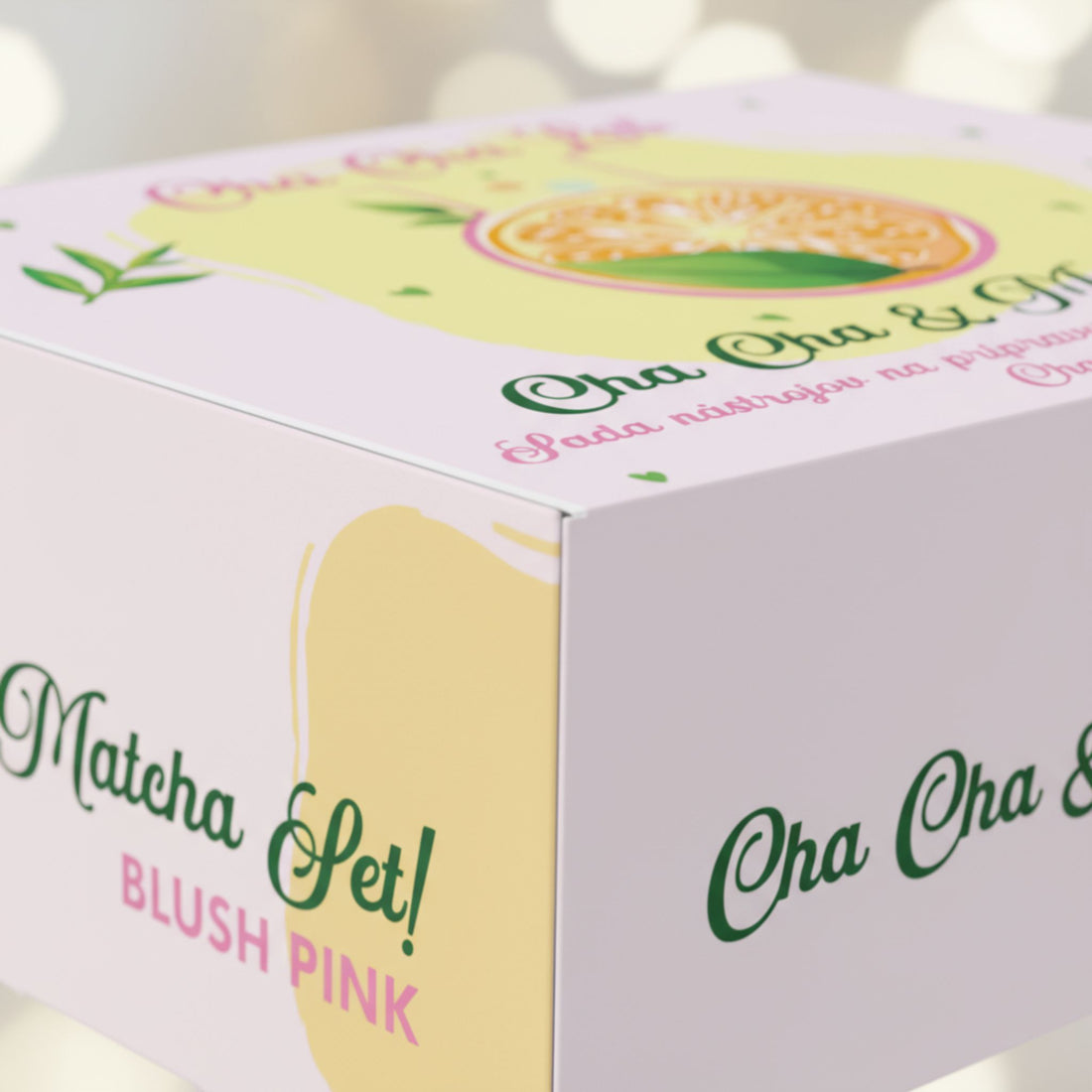 ChaChaLab - Set nástrojov na prípravu matcha čaju (5ks) - Blush Pink