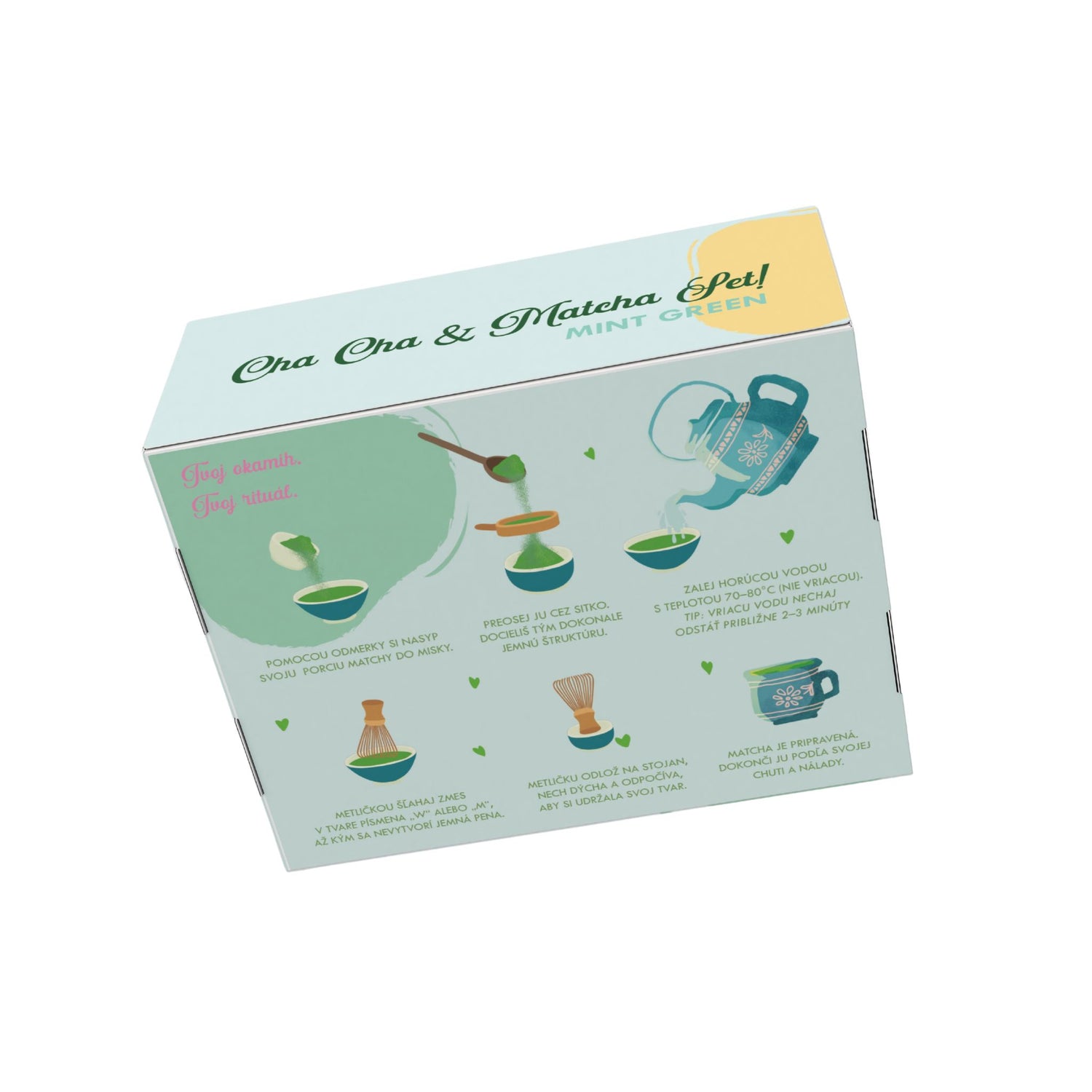 Set nástrojov (5 ks) na prípravu tvojho matcha čaju Mint Green – Comming soon