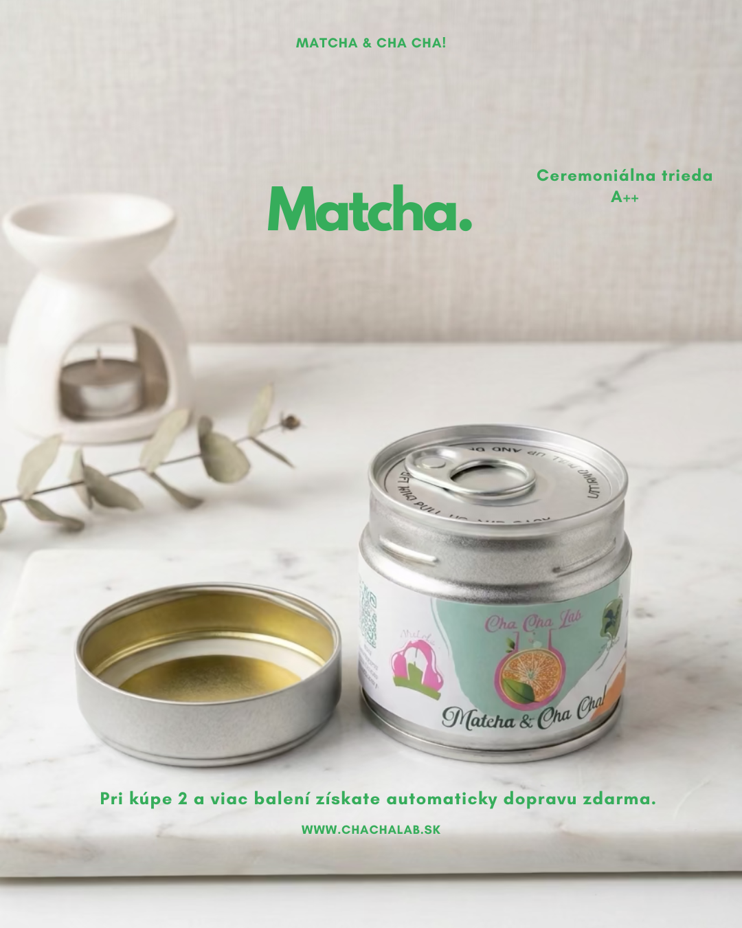 ChaChaLab - Ceremoniálna matcha A++ (30g) – zelený čaj v prášku